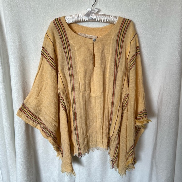 Jen's Pirate Booty Tops - Jens Pirate Booty Yellow Poncho one size